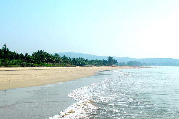 Kashid Beach - White sandy beach with clear blue waters near Alibag